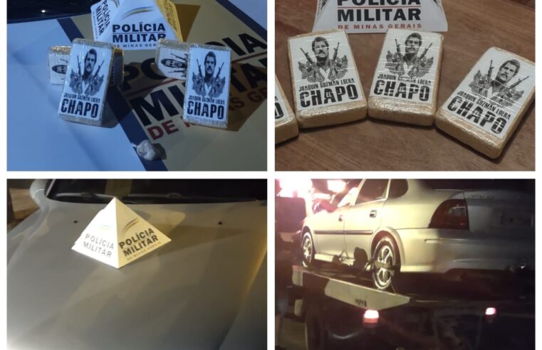 Polícia prende homem por tráfico e encontra drogas com foto de El Chapo