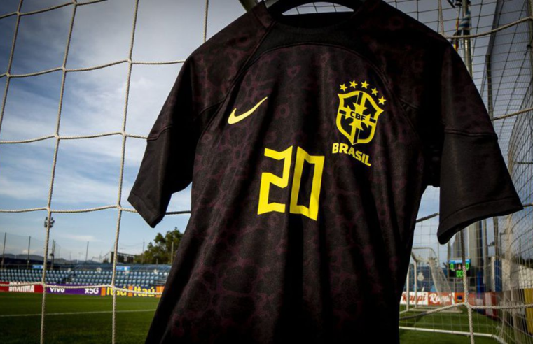 No sábado, Brasil jogará com uniforme preto pela 1ª vez na história