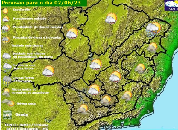 Confira a previsão do tempo para Viçosa e região neste fim de semana