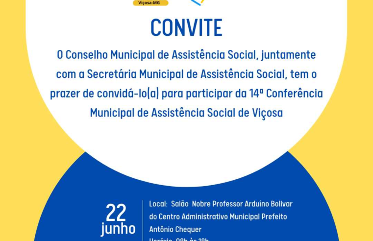 PMV promove a 14ª Conferência Municipal de Assistência Social