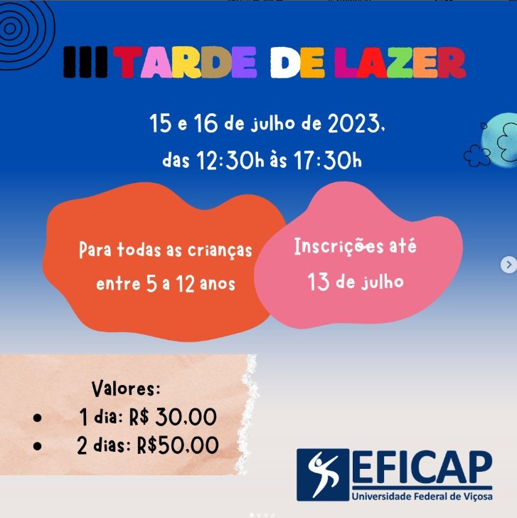 Empresa Júnior da UFV promove Tarde de Lazer para crianças