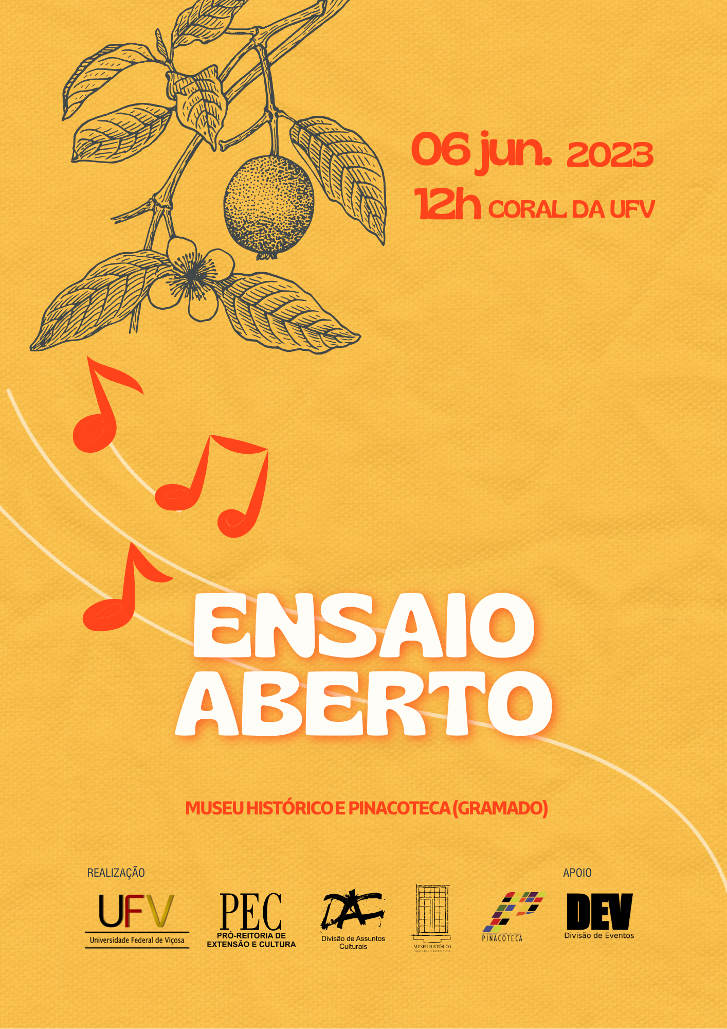 Coral da UFV promove ensaio aberto nesta terça-feira (6)