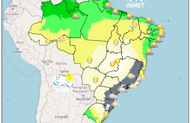 Previsão do tempo para Viçosa e região nesta terça-feira, 20/6