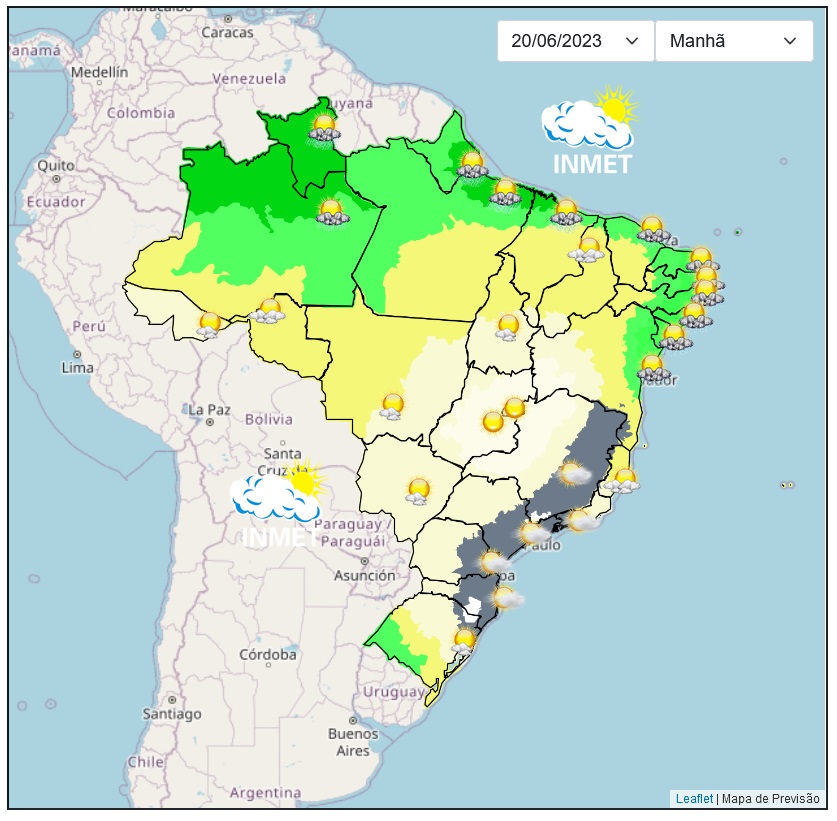 Previsão do tempo para Viçosa e região nesta terça-feira, 20/6