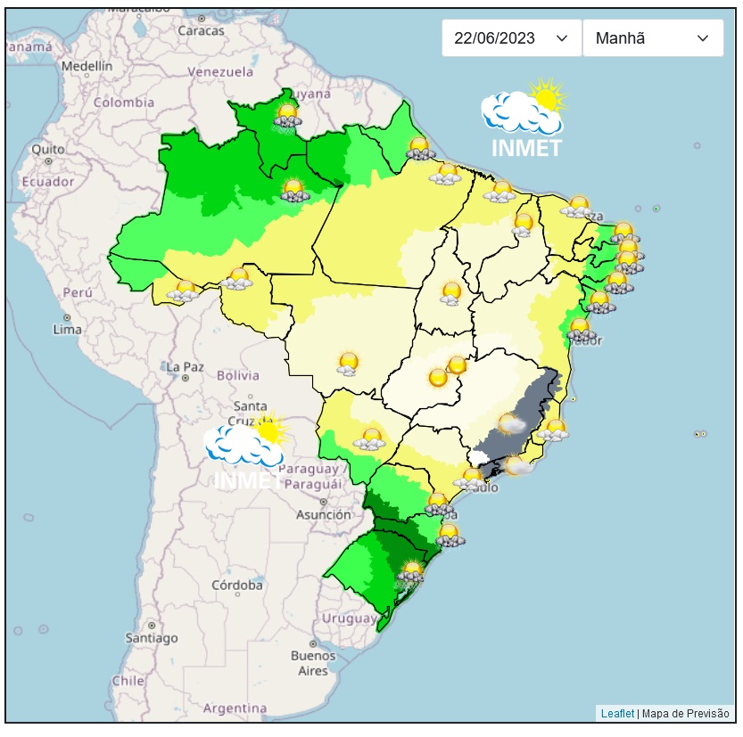 Previsão do tempo para Viçosa e região nesta quinta-feira, 22/6