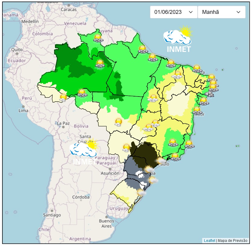 Previsão do tempo para Viçosa e região nesta quinta-feira, 1/6
