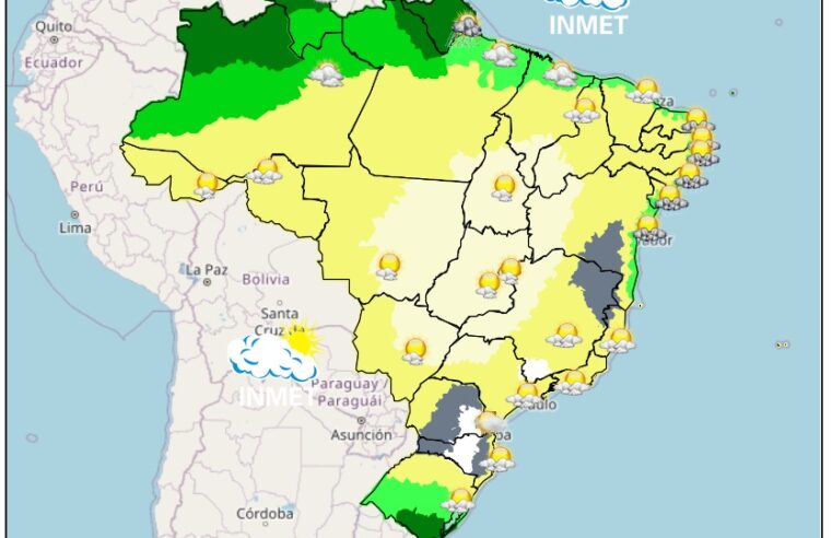 Previsão do tempo para Viçosa e região nesta quarta-feira, 28/6