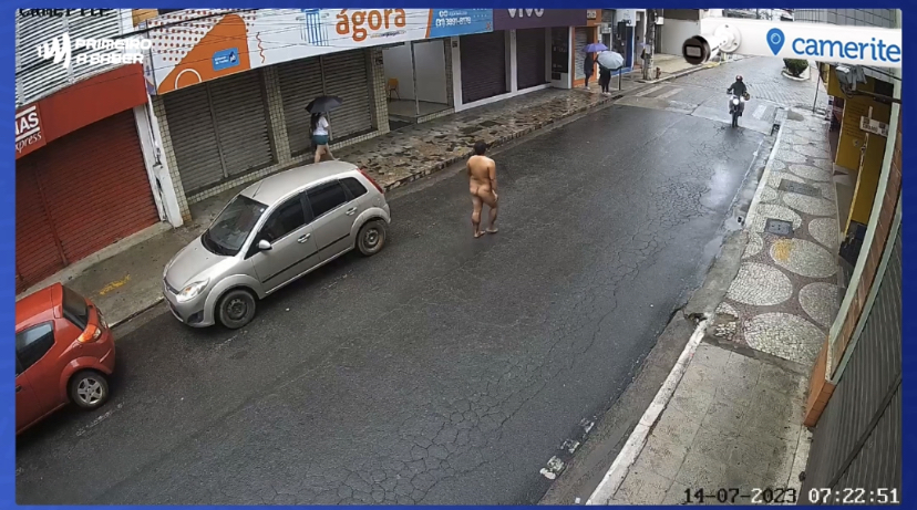 VÍDEO: veja trajeto percorrido por homem que andou nu após ser atacado por cães em Viçosa