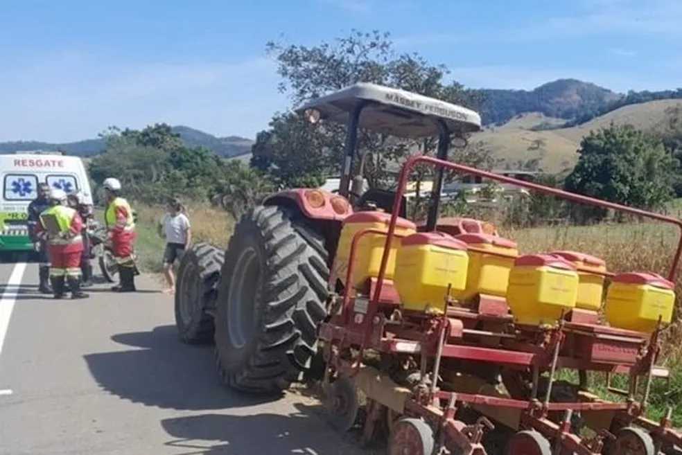 Minas: homem morre após cair e ser atropelado pelo próprio trator