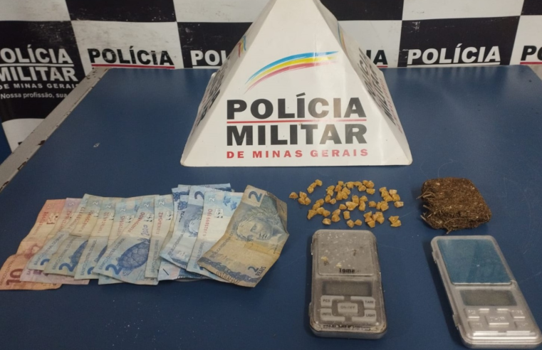 Ponte Nova: PM prende homem por tráfico de drogas