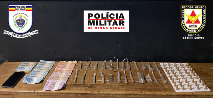 Ubá: PM prende homem em operação contra o tráfico no bairro Palmeiras