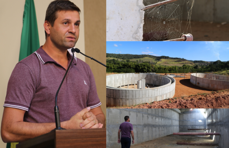 Vereador lamenta paralisação das obras da ETE Barrinha