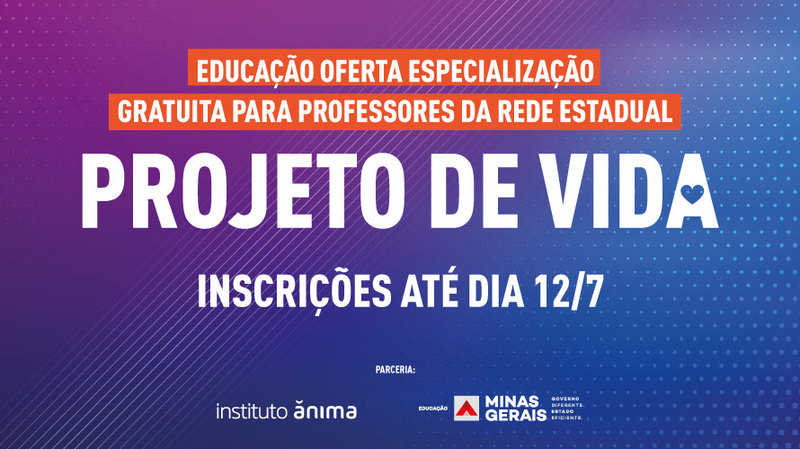 Educação disponibiliza especialização gratuita em Projeto de Vida para professores da rede estadual
