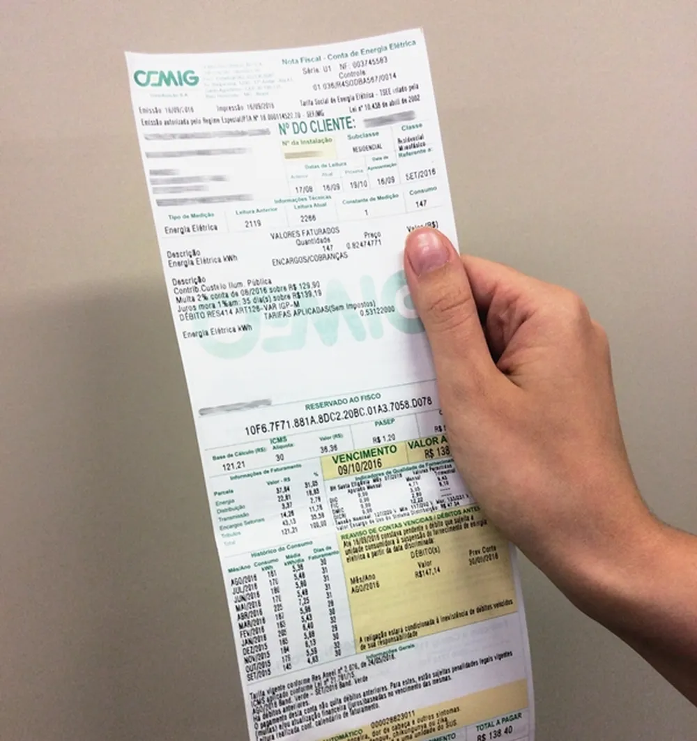 Cemig sorteia contas de luz grátis; saiba como participar