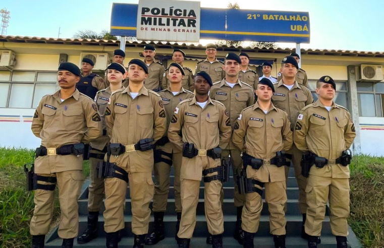 Batalhão da PMMG de Ubá recebe novos soldados