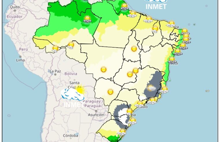 Previsão do tempo para Viçosa e região nesta quarta-feira, 5/7