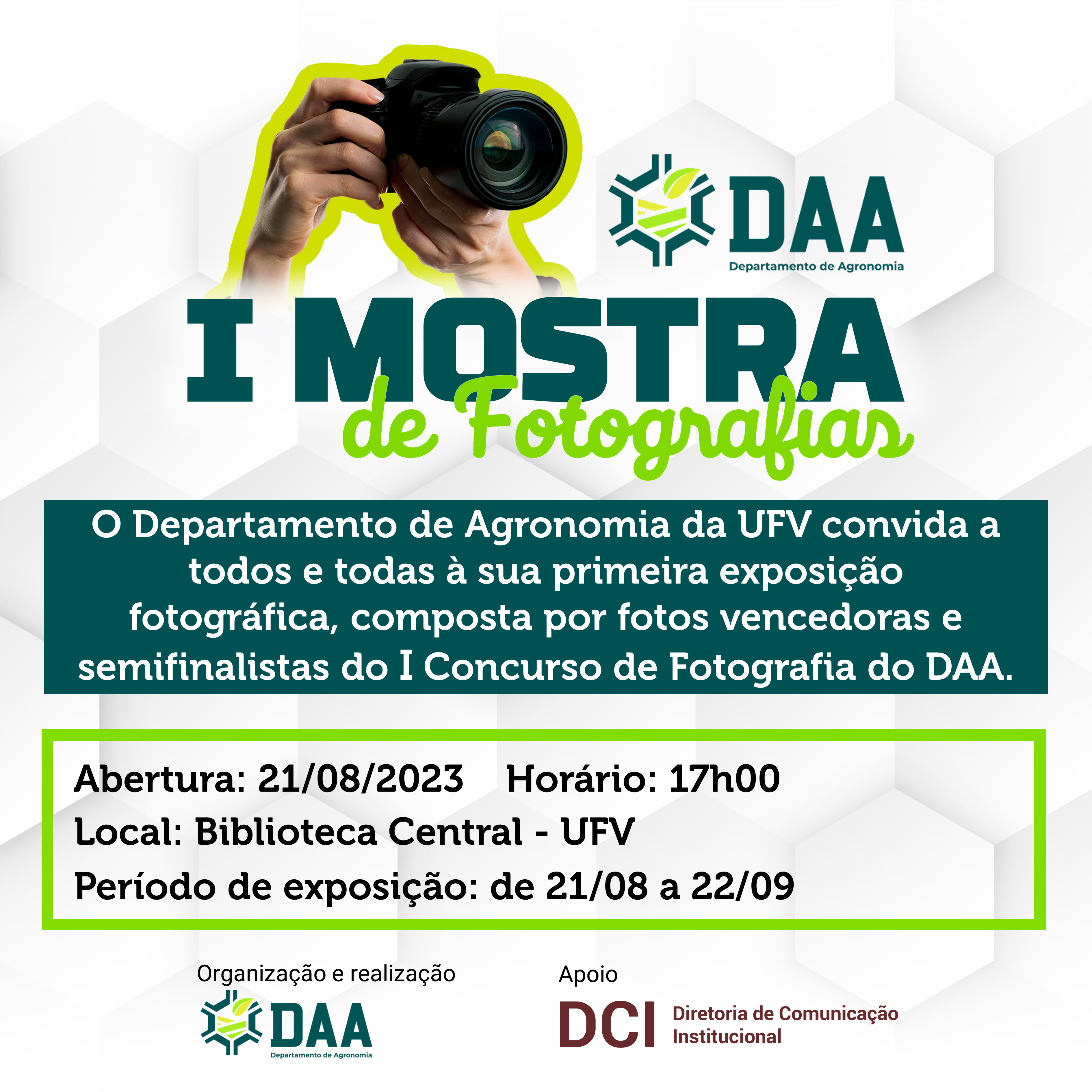 Departamento de Agronomia apresenta sua primeira exposição fotográfica