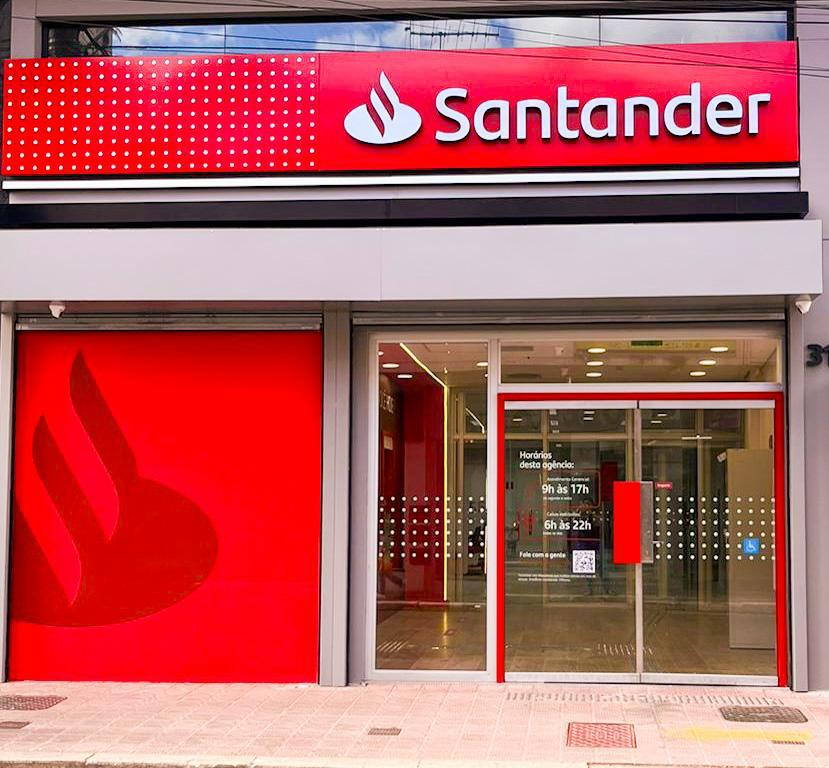 Santander inaugura primeira agência física em Viçosa no próximo dia 30