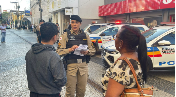 PM de Ubá participa de campanha “Agosto Lilás” contra a violência doméstica