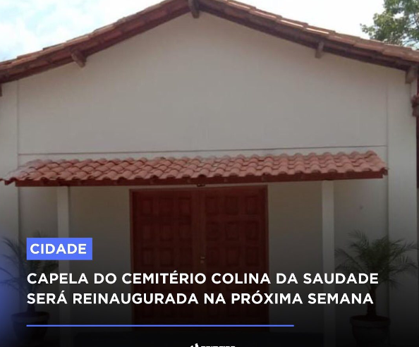 Capela mortuária do cemitério Colina da Saudade será reinaugurada na próxima semana