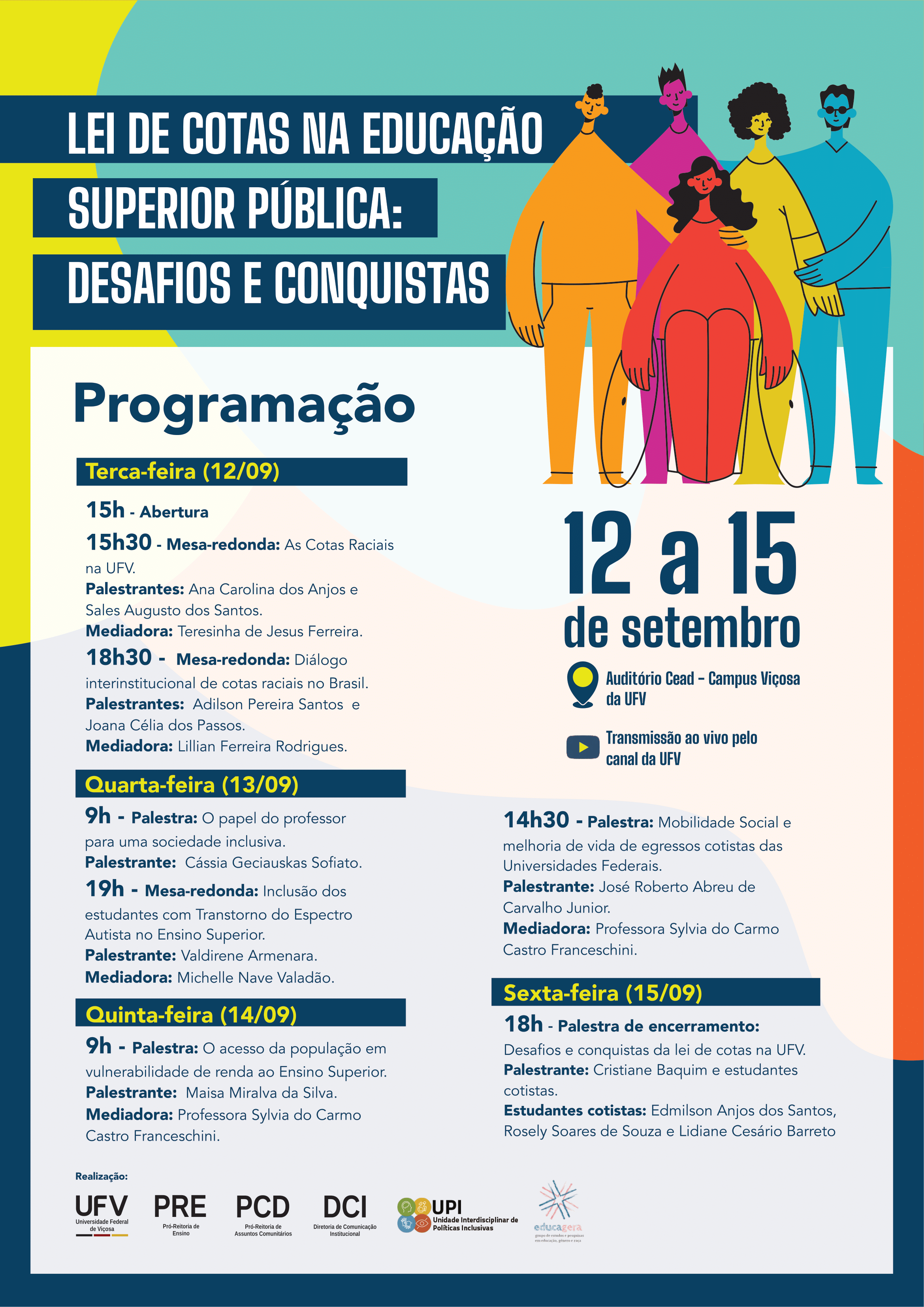 UFV promove evento sobre Lei de Cotas em setembro