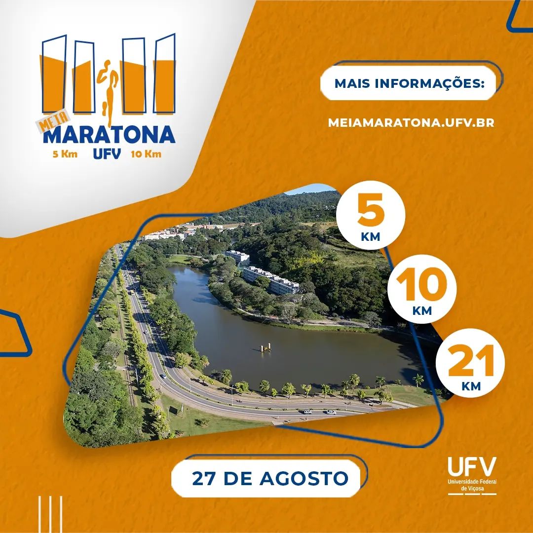 Meia Maratona UFV recebe inscrições até esta quarta-feira (16)