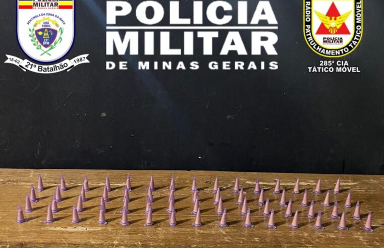Ubá: PM prende homem por tráfico de drogas no bairro São Domingos