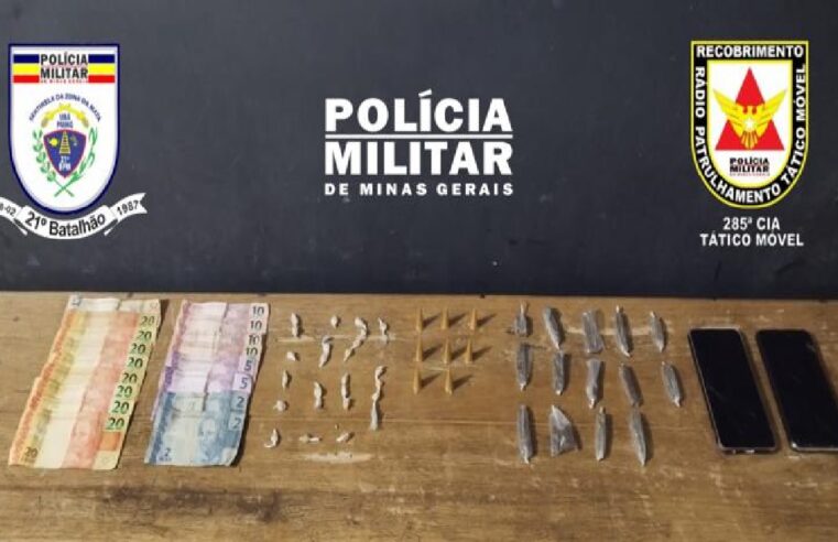 Ubá: Operação Policial resulta na apreensão de drogas e detenção de menores