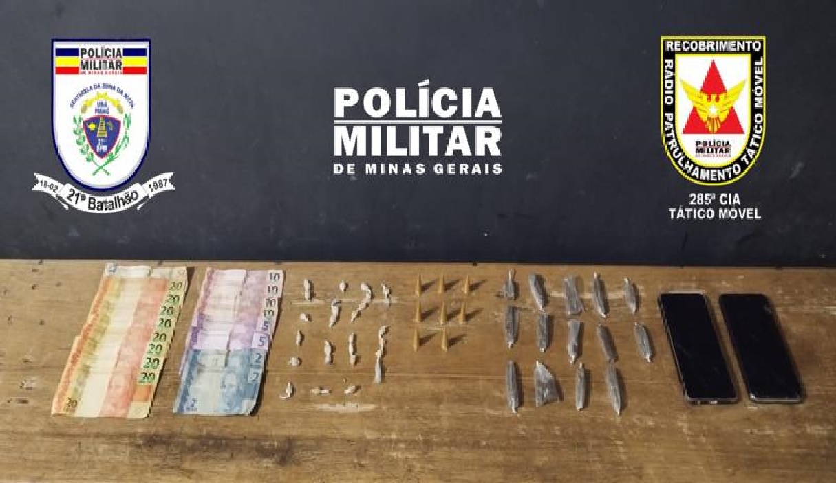 Ubá: Operação Policial resulta na apreensão de drogas e detenção de menores