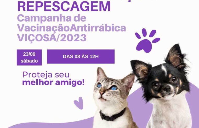 Vacina Antirrábica: 2ª dose para filhotes e repescagem