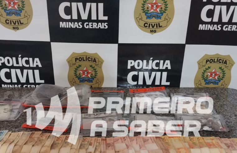 PC apreende drogas e dinheiro no bairro Bela Vista, em Viçosa