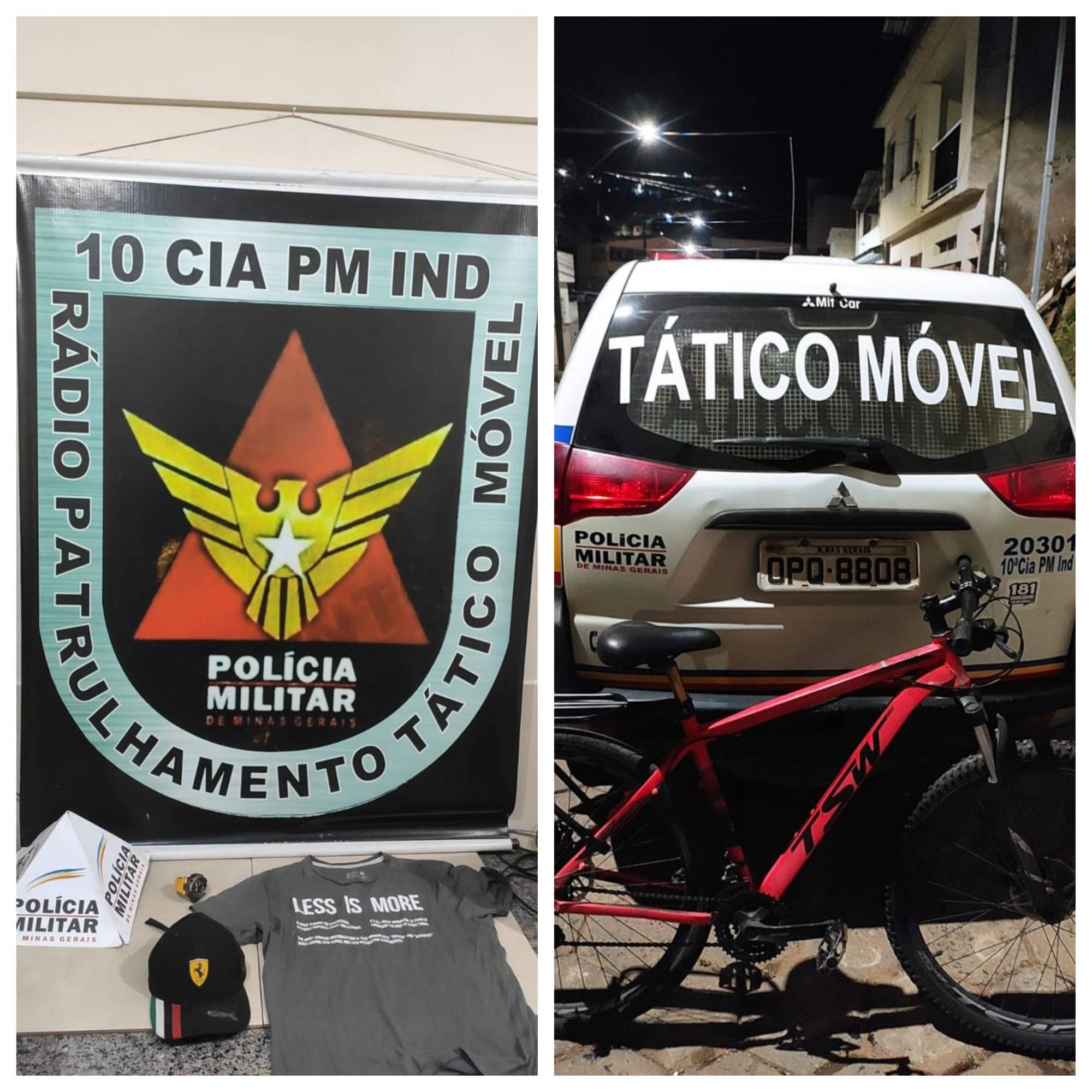Polícia Militar de Viçosa prende autor de furto no Centro