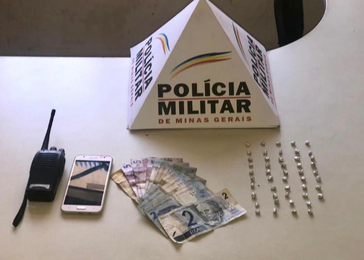 Ervália: PM prende homem em flagrante por tráfico de drogas