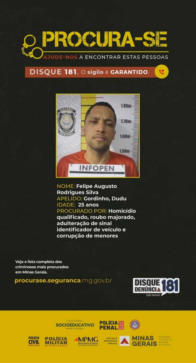 “Gordinho” um dos mais procurados de Minas é recapturas