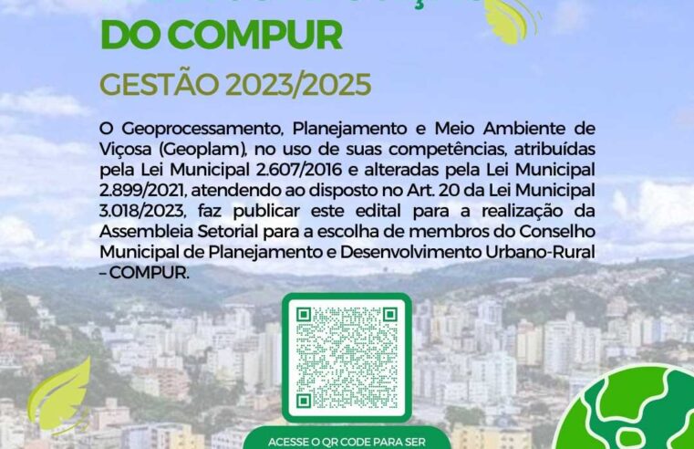 COMPUR: GEOPLAM abre inscrições para assembleia setorial