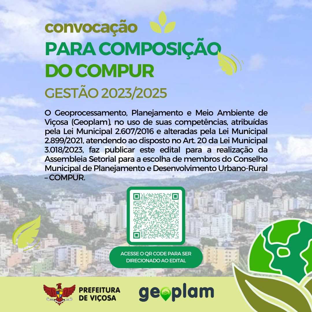 COMPUR: GEOPLAM abre inscrições para assembleia setorial