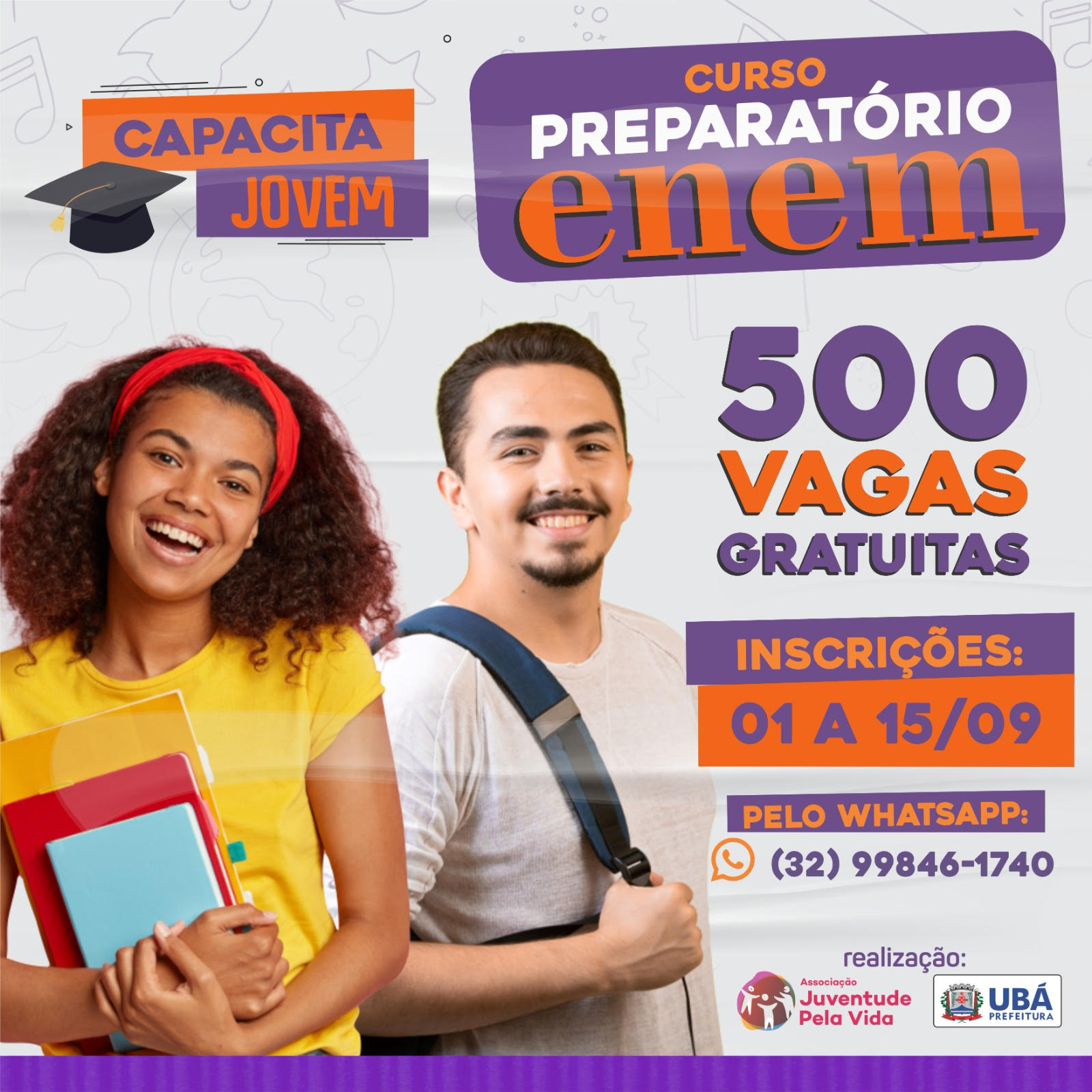 Ubá: Programa disponibiliza 500 vagas para curso preparatório do ENEM 2023