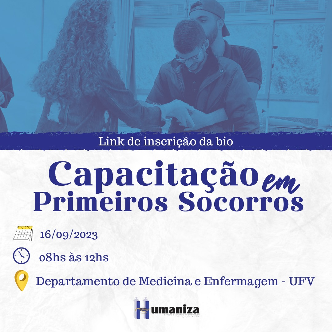 Empresa júnior da UFV realiza Capacitação de Primeiros Socorros no sábado, 16