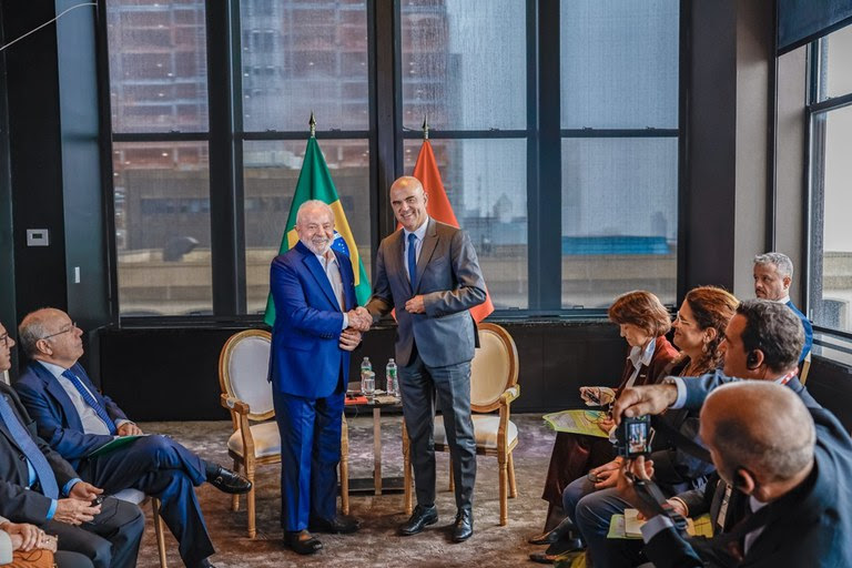 Lula se reúne com presidente da Suíça em Nova York