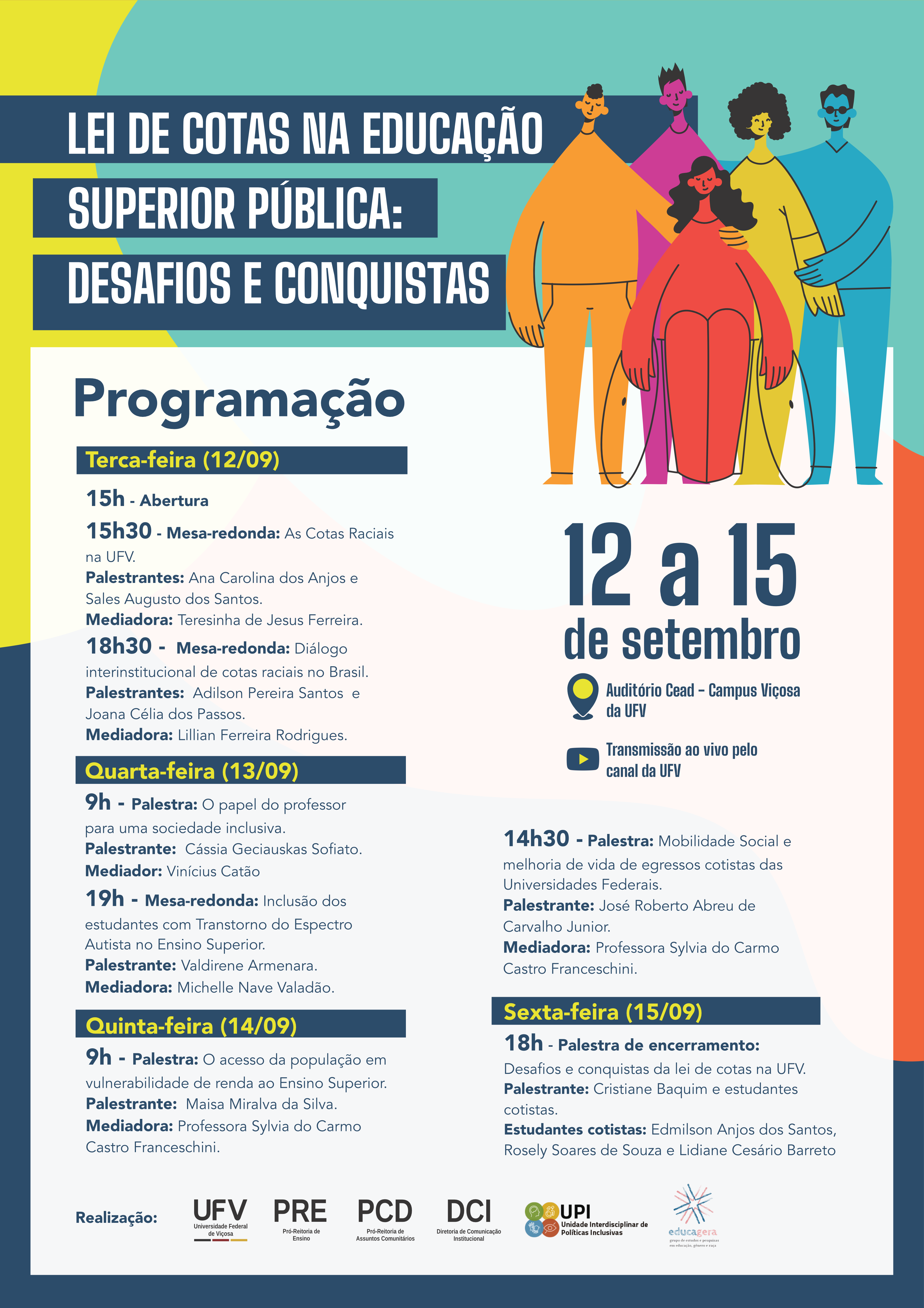 UFV: Lei de Cotas na educação superior é debatida a partir desta terça