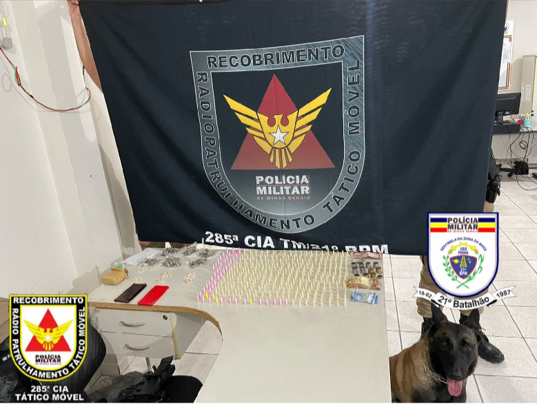 Polícia Militar Prende Autores de Tráfico de Drogas em Ubá