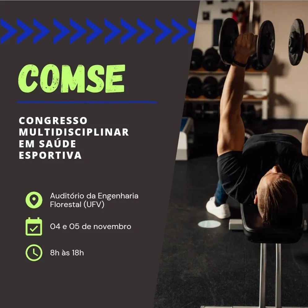 Congresso Multidisciplinar em Saúde Esportiva da UFV recebe inscrições