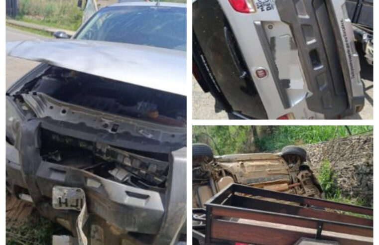 Acidente em Ponte Nova: Veículo Tomba na Pista