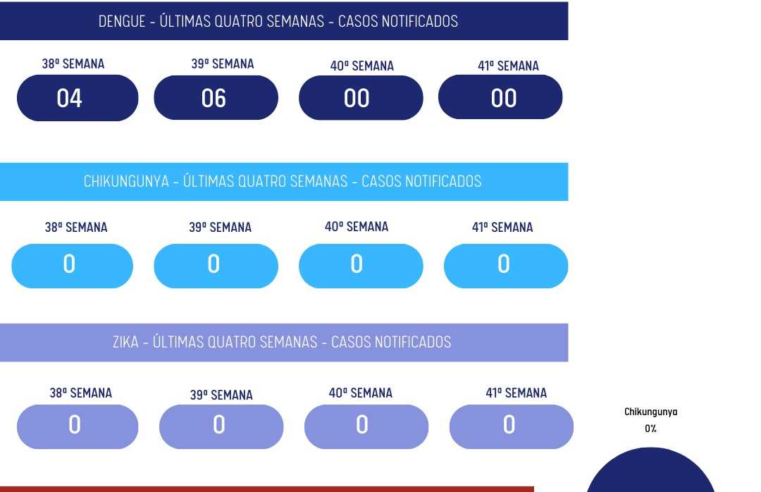 PMV divulga boletim sobre dengue, chikungunya e zika das últimas semanas na cidade