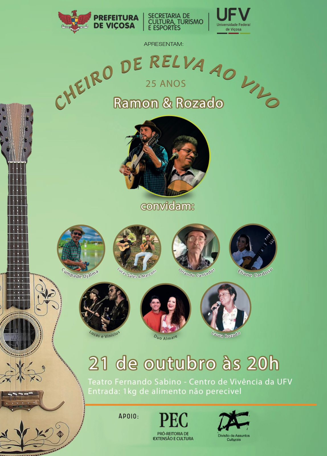 Cheiro de Relva comemora 25 anos no Espaço Fernando Sabino