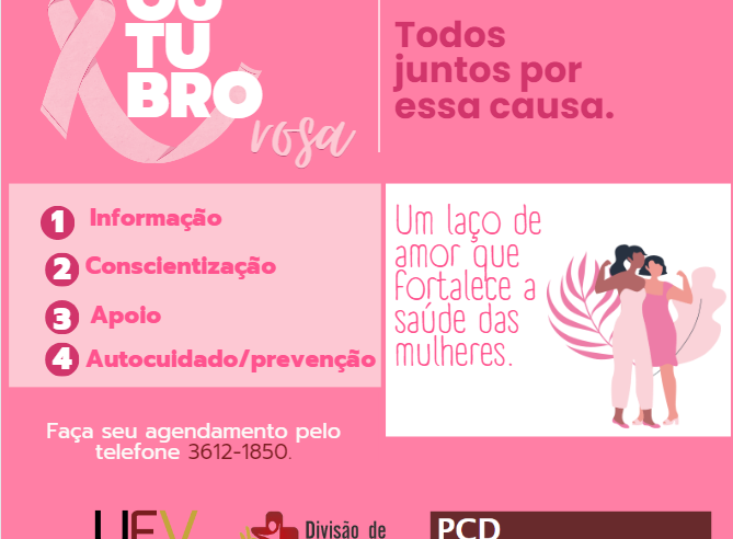 Outubro Rosa: DSA oferece consultas para prevenção do câncer de mama