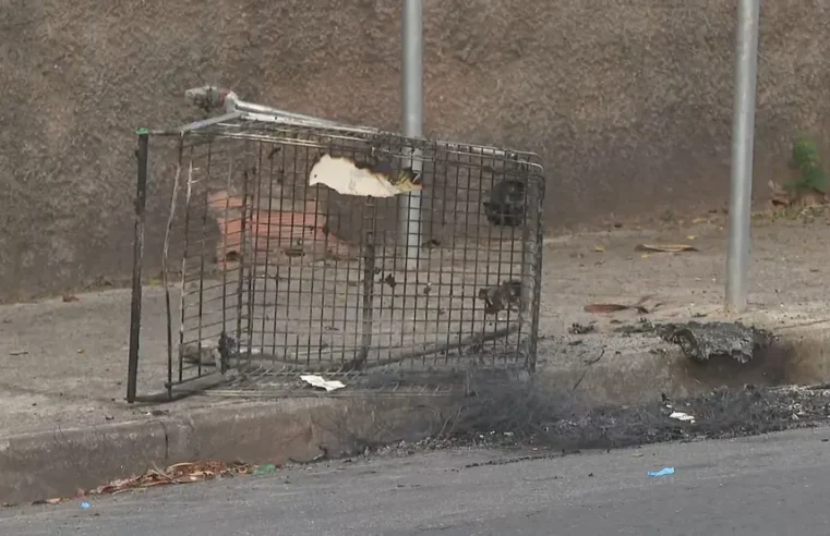 Minas: Corpo carbonizado é encontrado em carrinho de supermercado