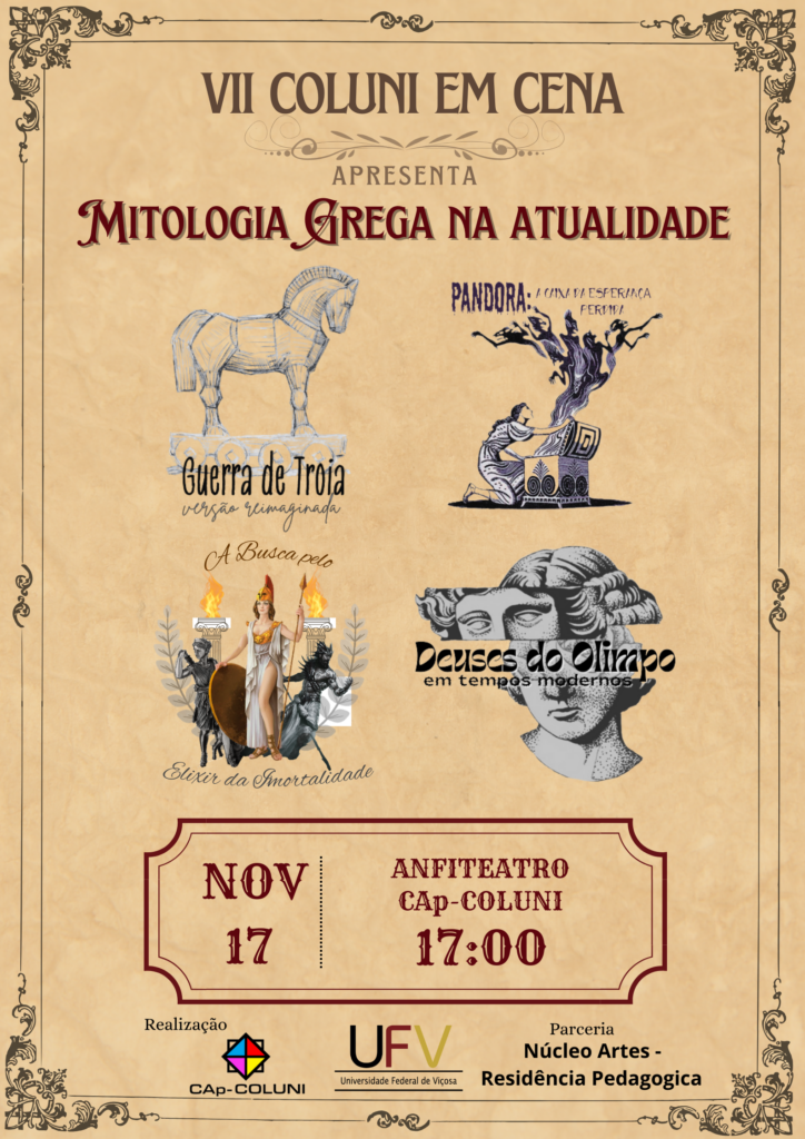 Coluni Em Cena Apresenta Mitologia Grega Nesta Sexta - Primeiro A Saber