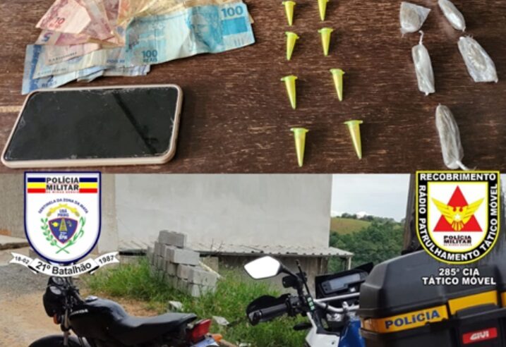 Dois homens são presos por tráfico de drogas em Ubá