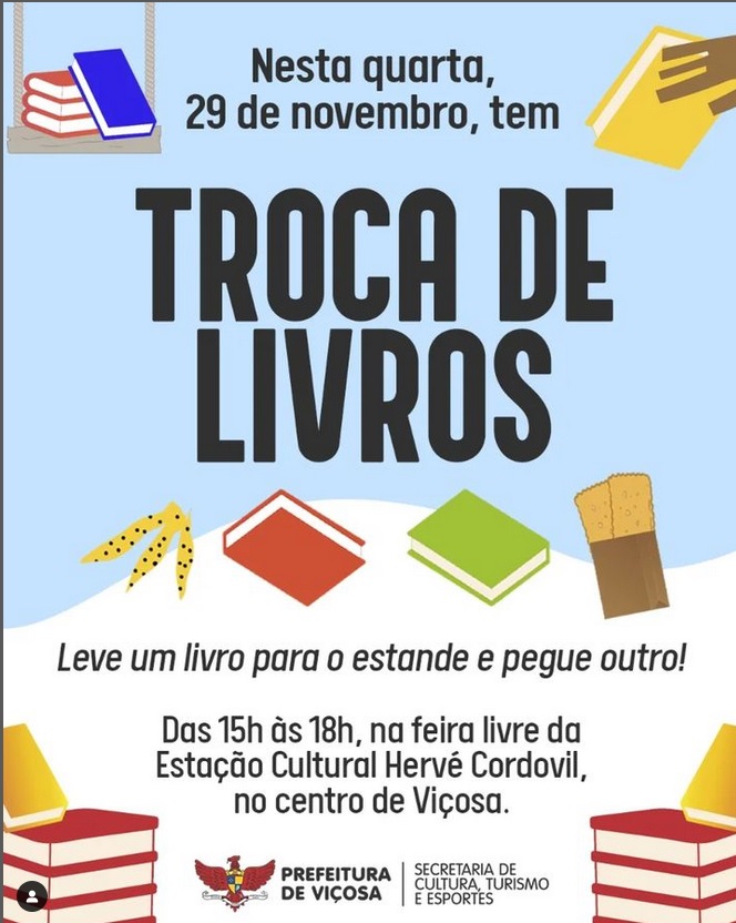 Hoje tem hein! Troca de Livros na Feira da Estação: Última Edição de 2023